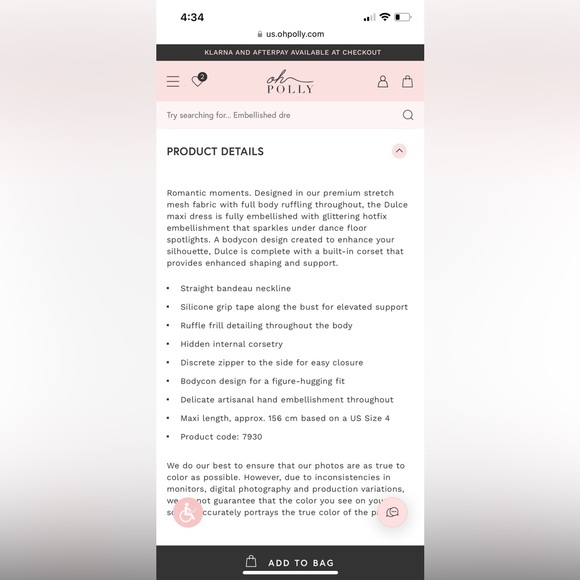 embellished strapless maxi dress - Picture 3 of 6